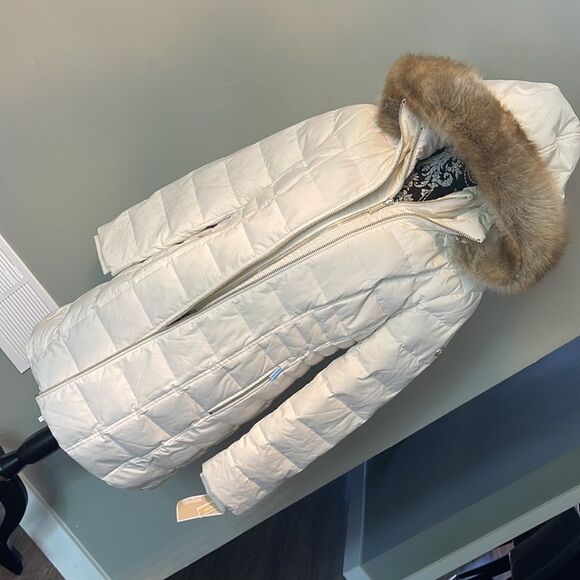 Michael Kors Down Puffer NEW. Ivory - Picture 1 of 8